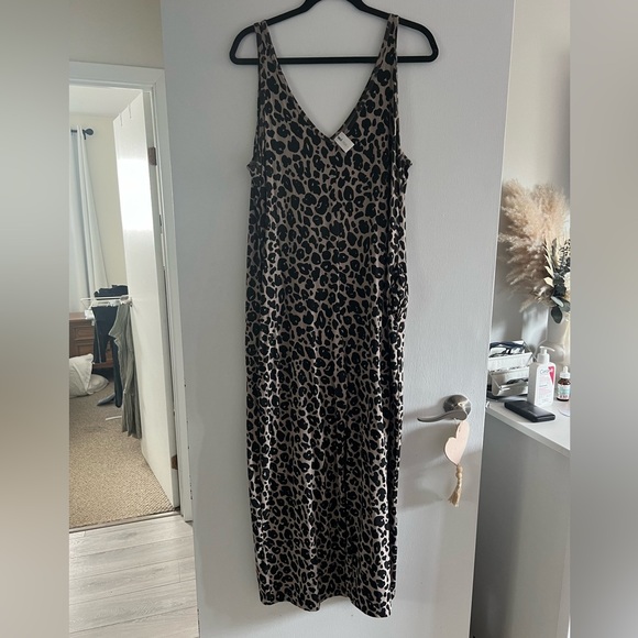 SOLD | Smash and Tess Leopard Wide Leg Romper - Picture 1 of 3